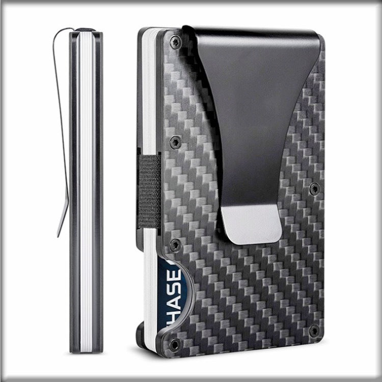 Bruney Carbon Fiber RFID Blocking Minimalist Wallet -Card Holder