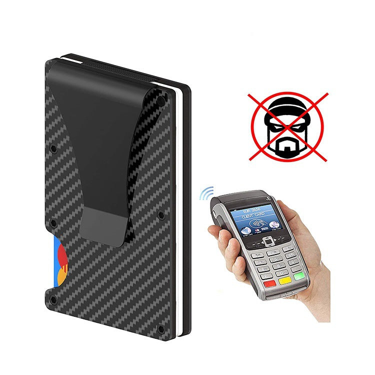 Bruney Carbon Fiber RFID Blocking Minimalist Wallet -Card Holder